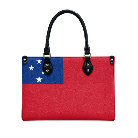 Samoa Flag Bag With Island Style – PU Leather Purse With Pacific Smile - Luv My Flag
