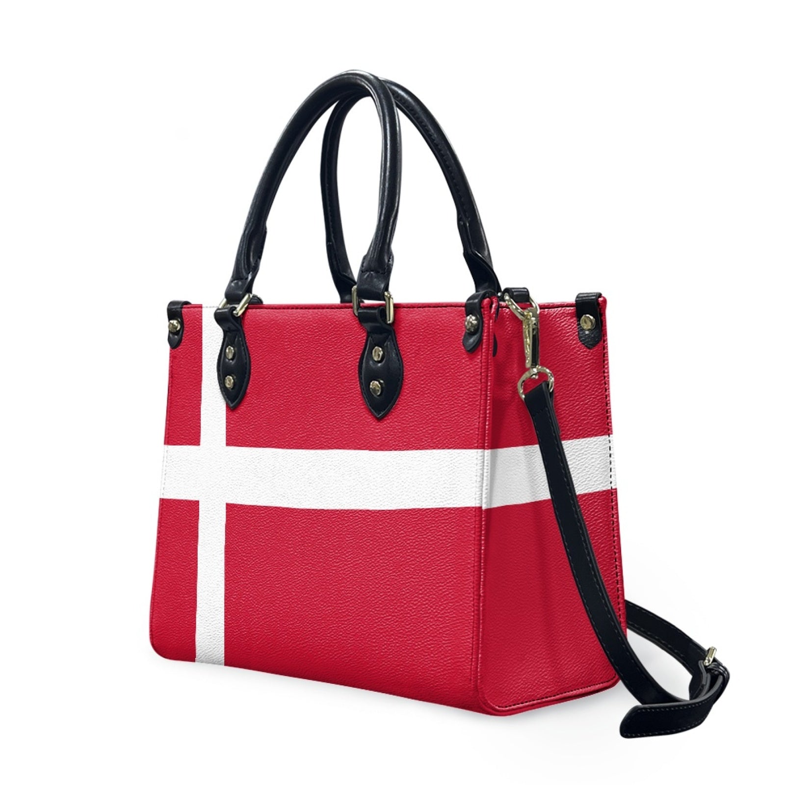 Denmark Flag Handbag – Bold Red PU Purse for Danish Style & Versatile Smile - Luv My Flag