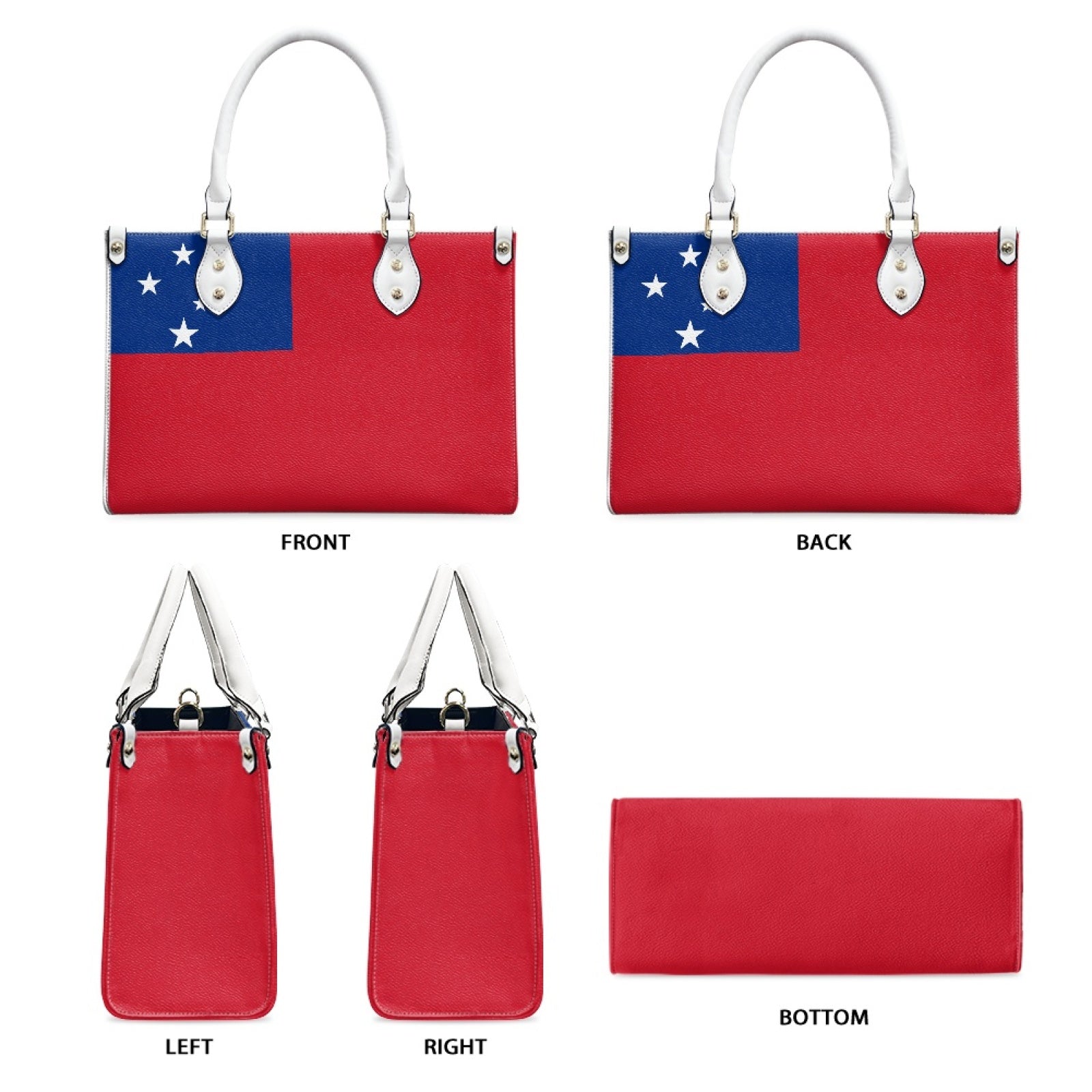 Samoa Flag Bag With Island Style – PU Leather Purse With Pacific Smile - Luv My Flag
