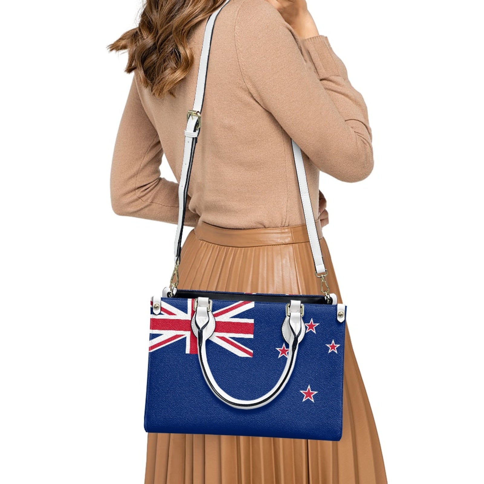New Zealand Flag Bag in Command – PU Leather Purse With Kiwi Glam - Luv My Flag