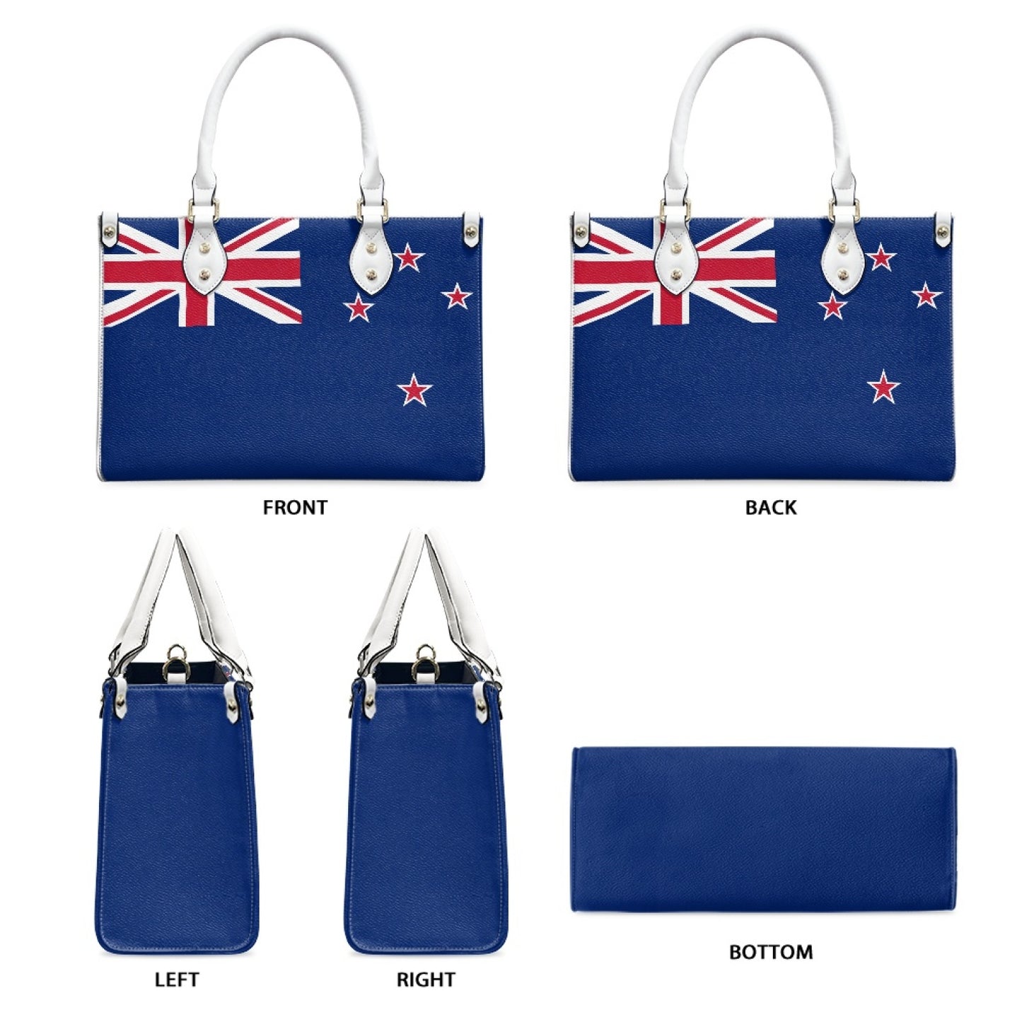 New Zealand Flag Bag in Command – PU Leather Purse With Kiwi Glam - Luv My Flag