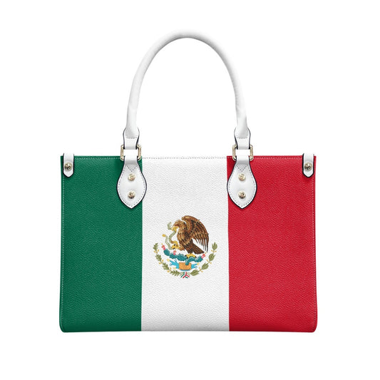 Mexico Flag Chic & Sleek PU Leather Handbag – Viva Style on the Go