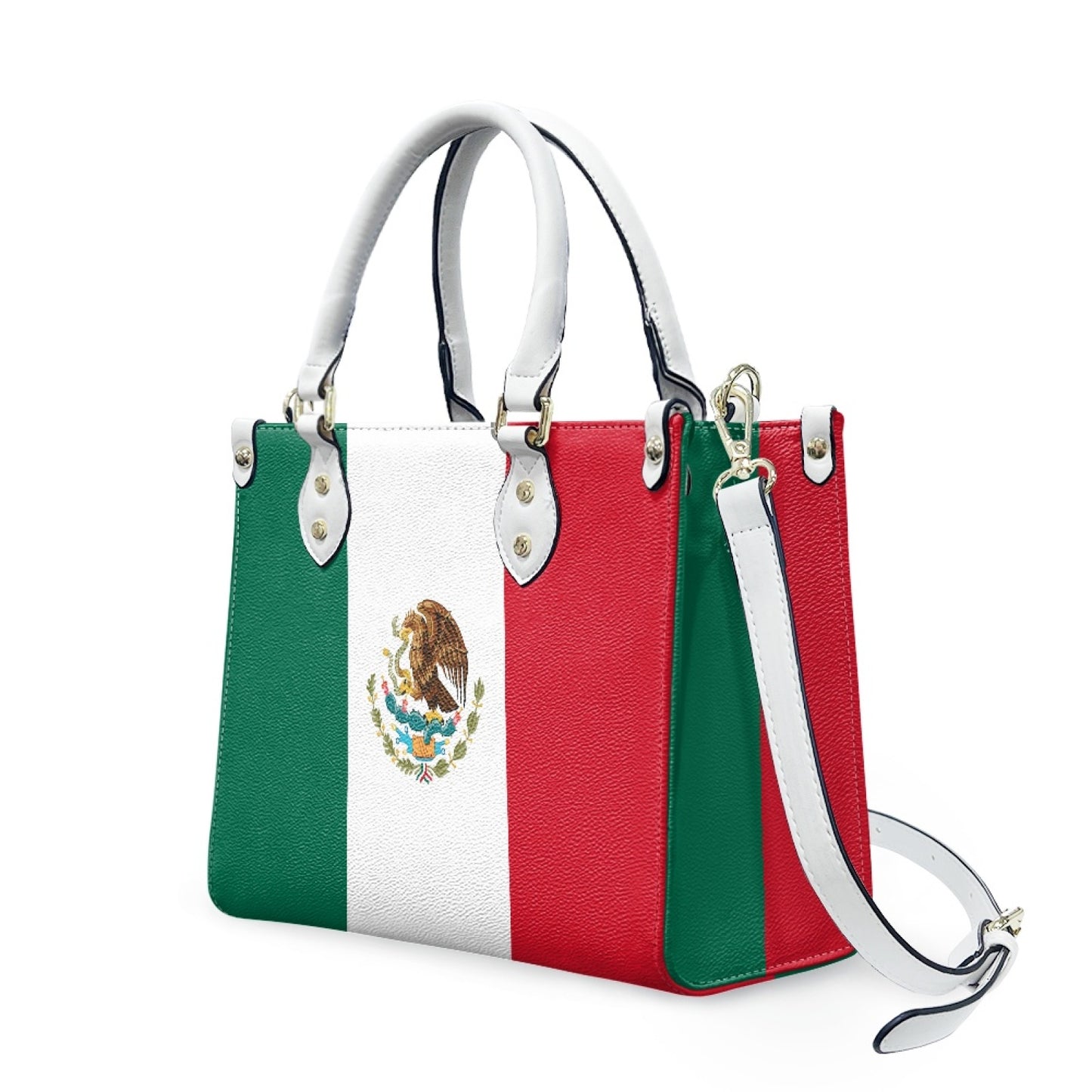 Mexico Flag Chic & Sleek PU Leather Handbag – Viva Style on the Go