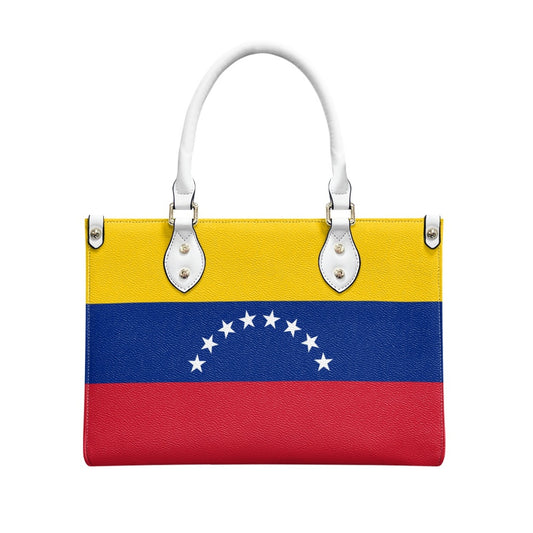 Venezuela Flag Bag With Bold Appeal – PU Leather Purse With Starry Seal