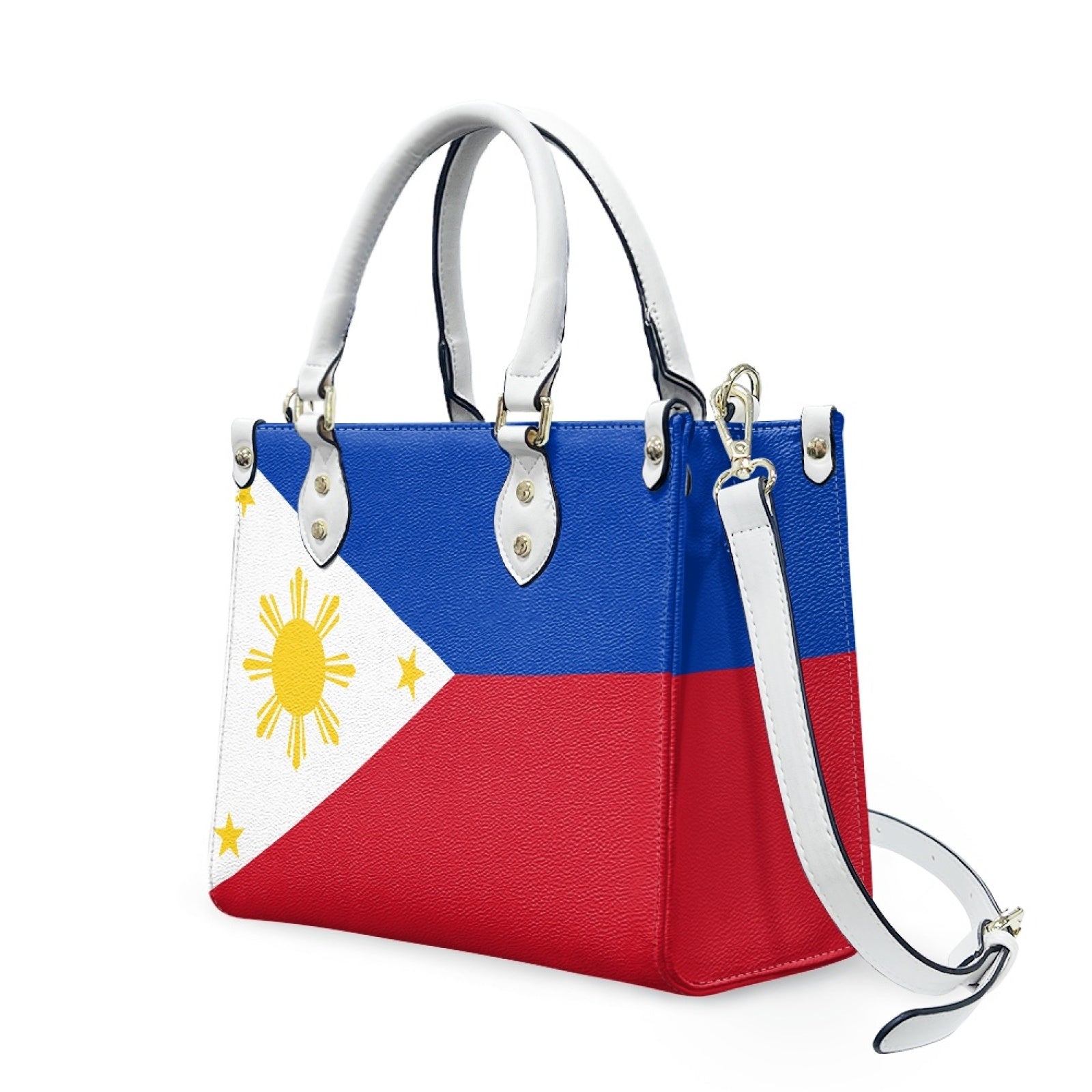 Philippines Flag Shine & Dine PU Leather Handbag – Bold Island Style - Luv My Flag