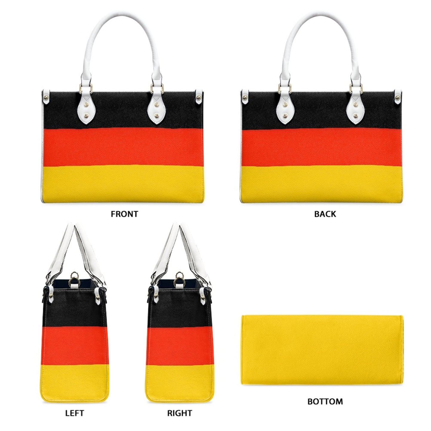 Germany Flag Handbag – Bold PU Leather Purse with Pride and Stride - Luv My Flag