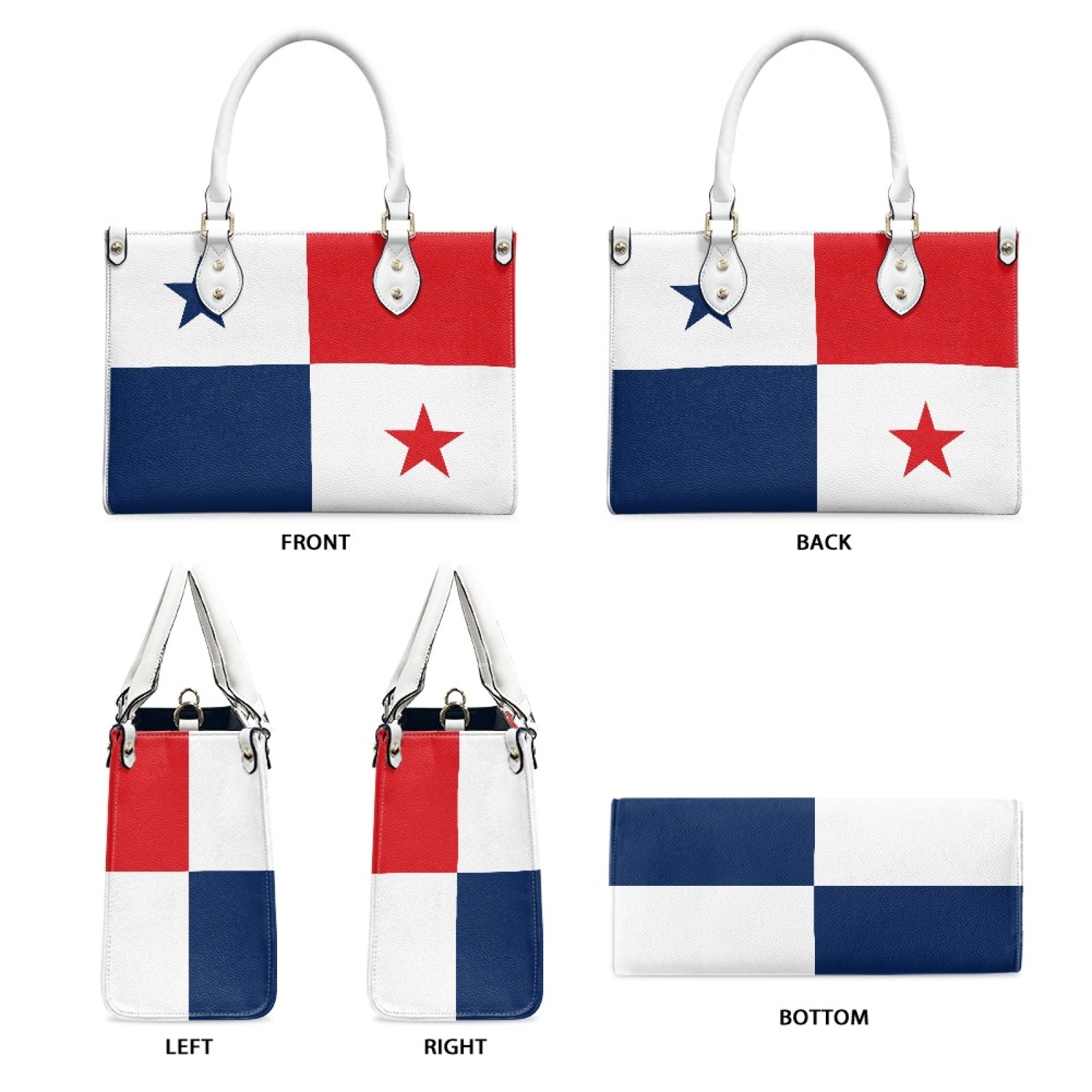 Panama Flag Bag With Star Appeal – PU Leather Purse That Keeps It Real - Luv My Flag