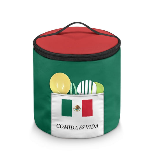 Mexico Flag Inspired "COMIDA ES VIDA" Electric Pressure Cooker Insulation Bag