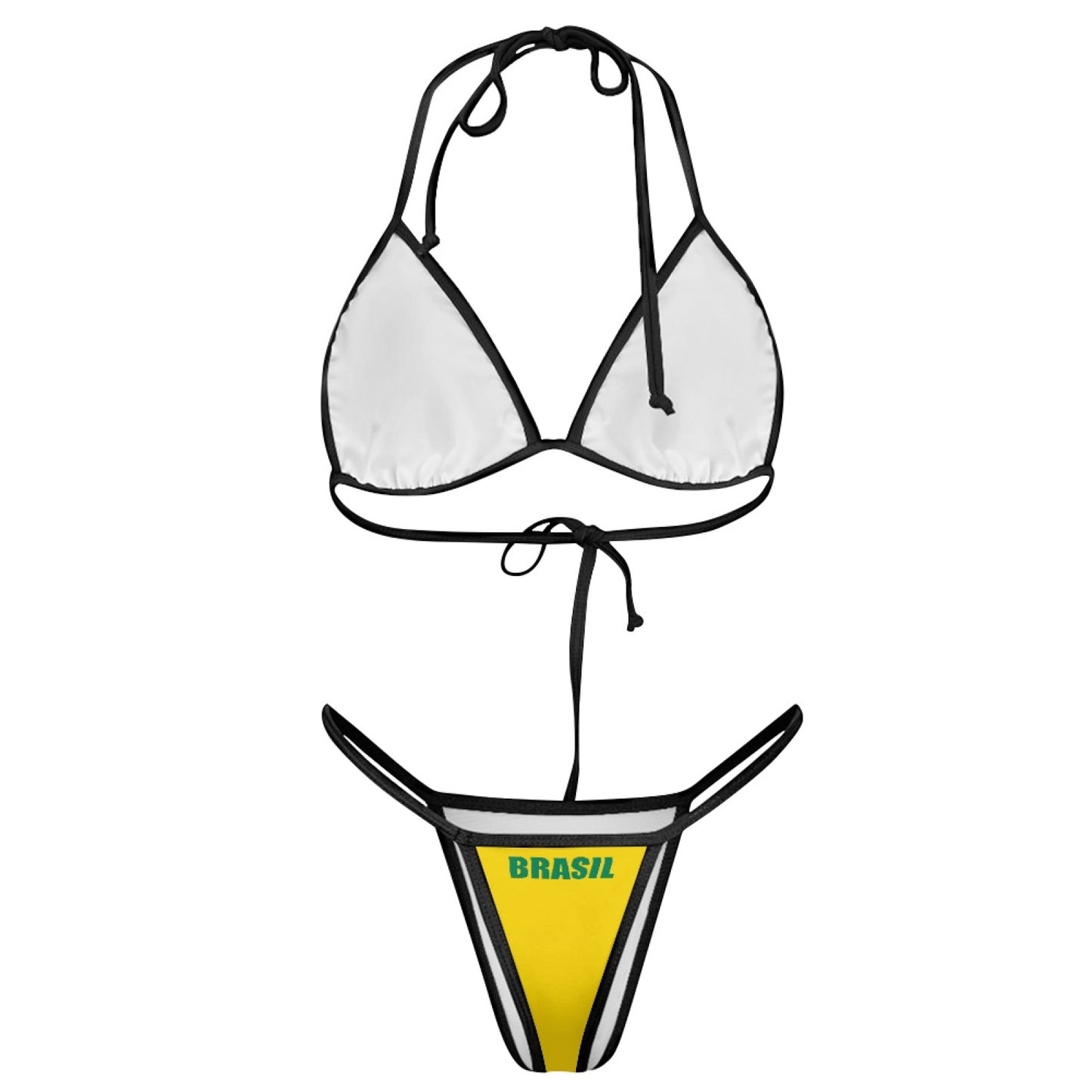 Brazil Women's Triangle Bikini with Thong Bottom