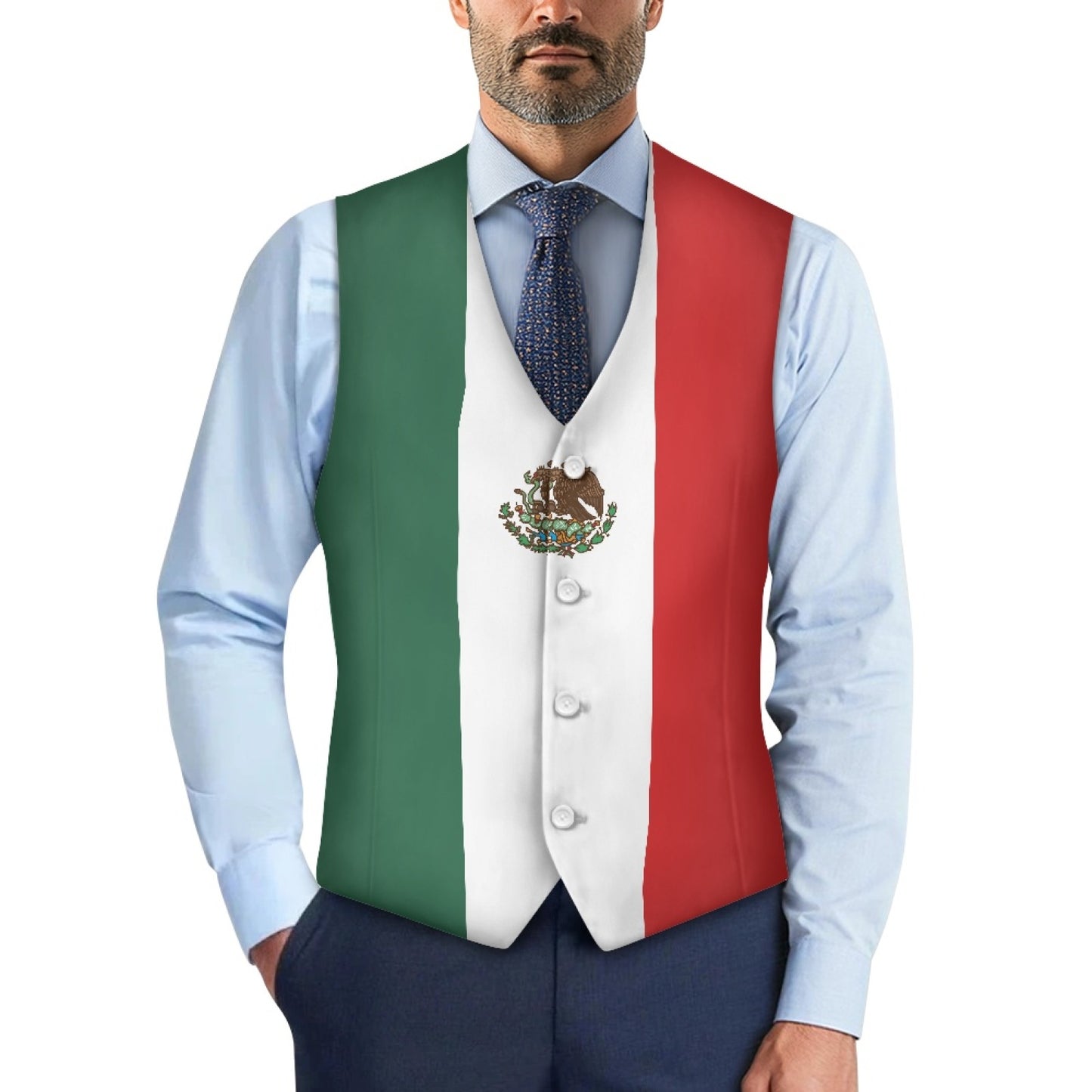 Mexico Flag Suit vest jacket
