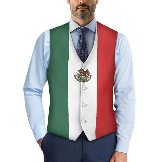 Mexico Flag Suit vest jacket