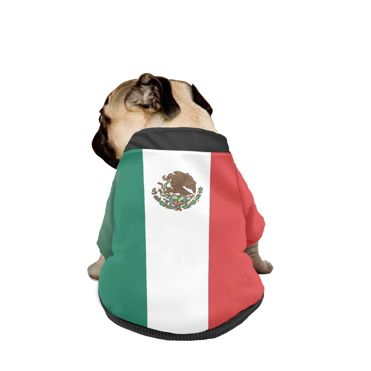 Mexico Flag Pet Hooded Sweatshirt