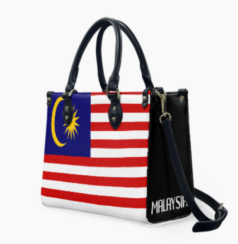 Malaysia Flag Bag With Flair – PU Leather Shoulder Handbag to Wear Anywhere - Luv My Flag
