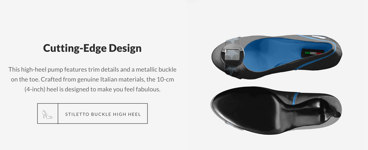 Thin Blue Line Flag Inspired Retro Stiletto High Heels