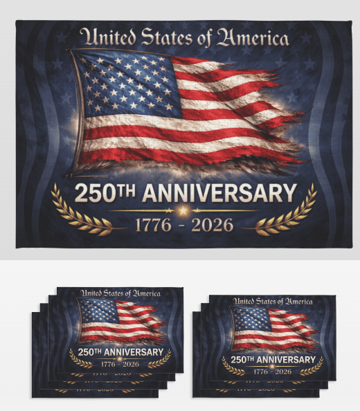 America 250 Years Anniversary Placemat Packs