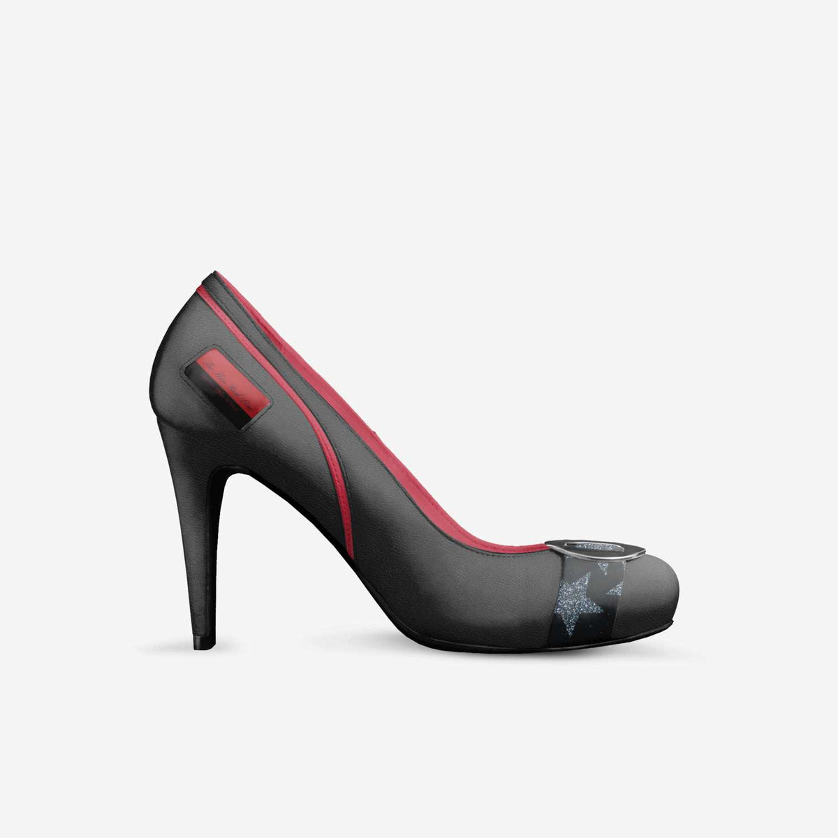 Thin Red Line Flag Inspired Retro Stiletto High Heels
