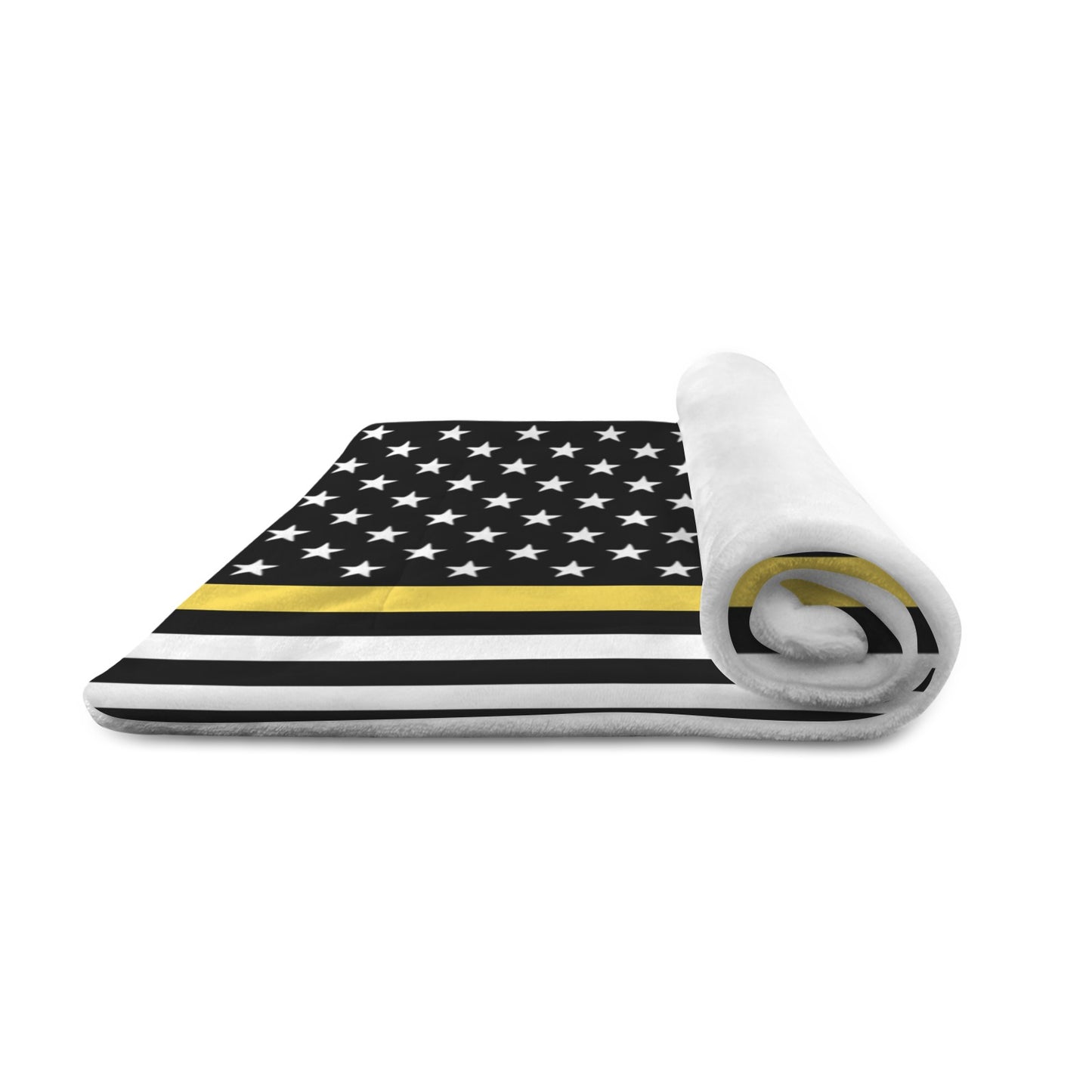 Thin Gold Line Flag Inspired Pet Mat 25x18inch (Made in the USA)