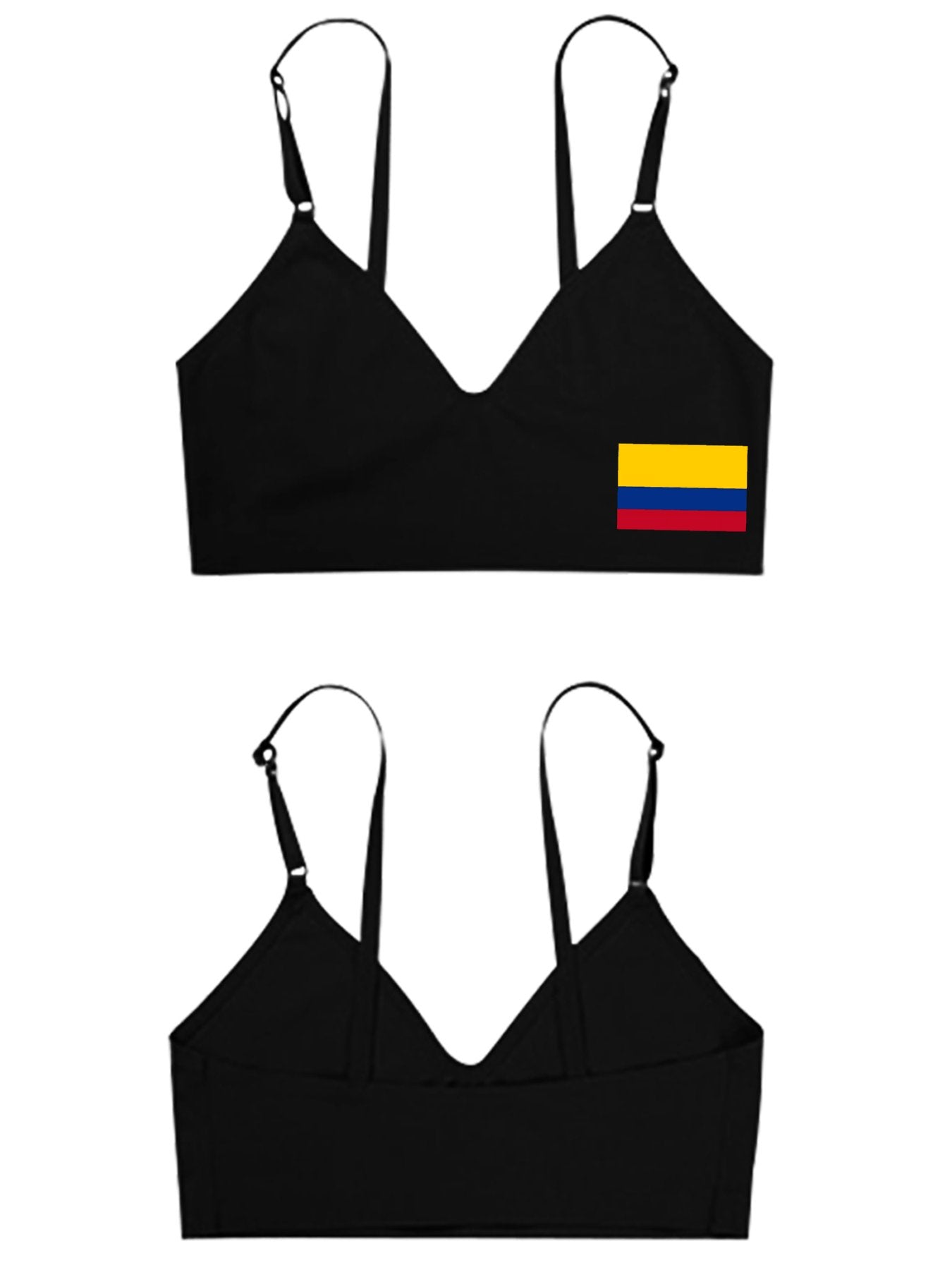 Colombia Flag Women's Seamless Bra | Ships from USA