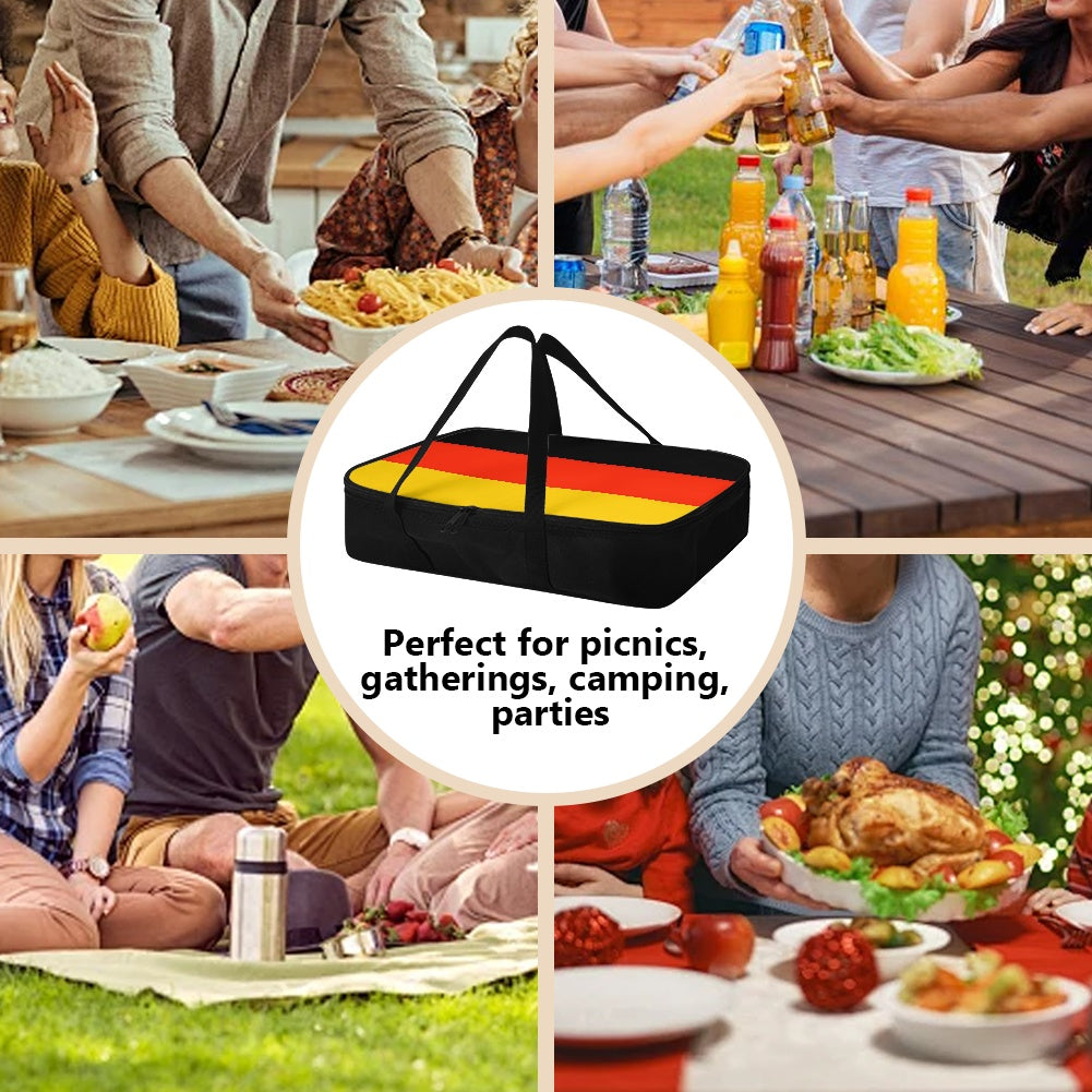 [Brand] bag featured at picnics, gatherings, camping, and parties.