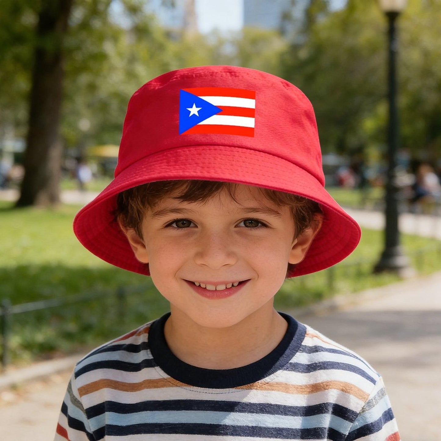 Puerto Rico Flag Inspired Kids’ Bucket Hat | Ships from USA