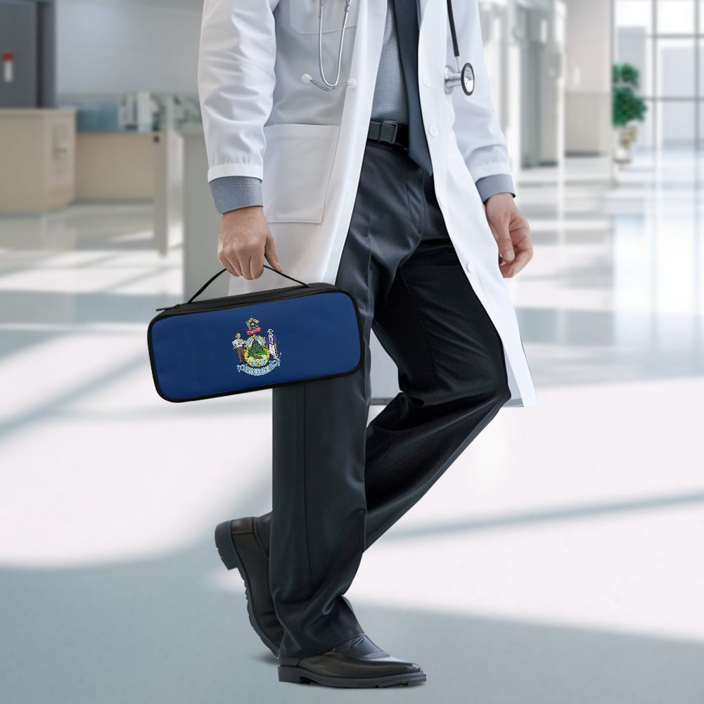 Maine Flag Inspired Stethoscope Storage Bag