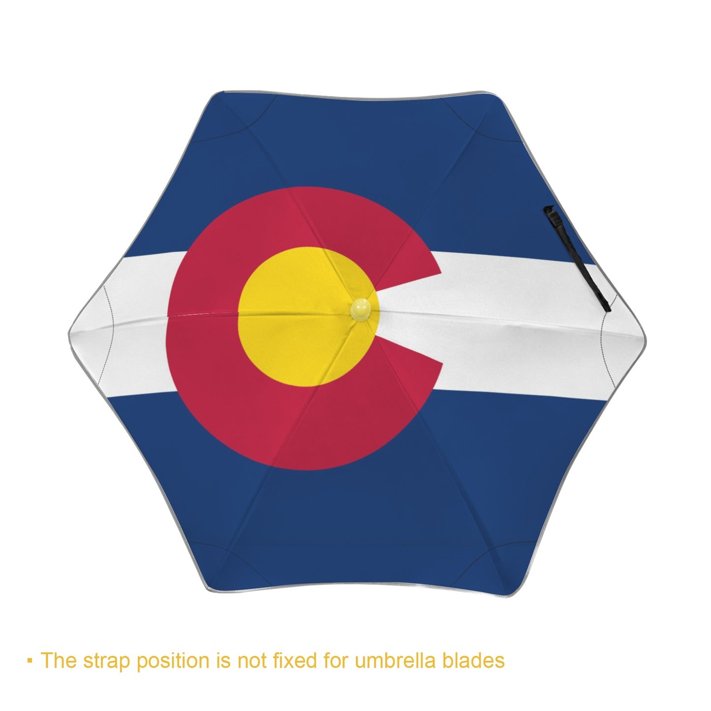 Colorado Flag Inspired Kids Safe Round Corner Umbrella