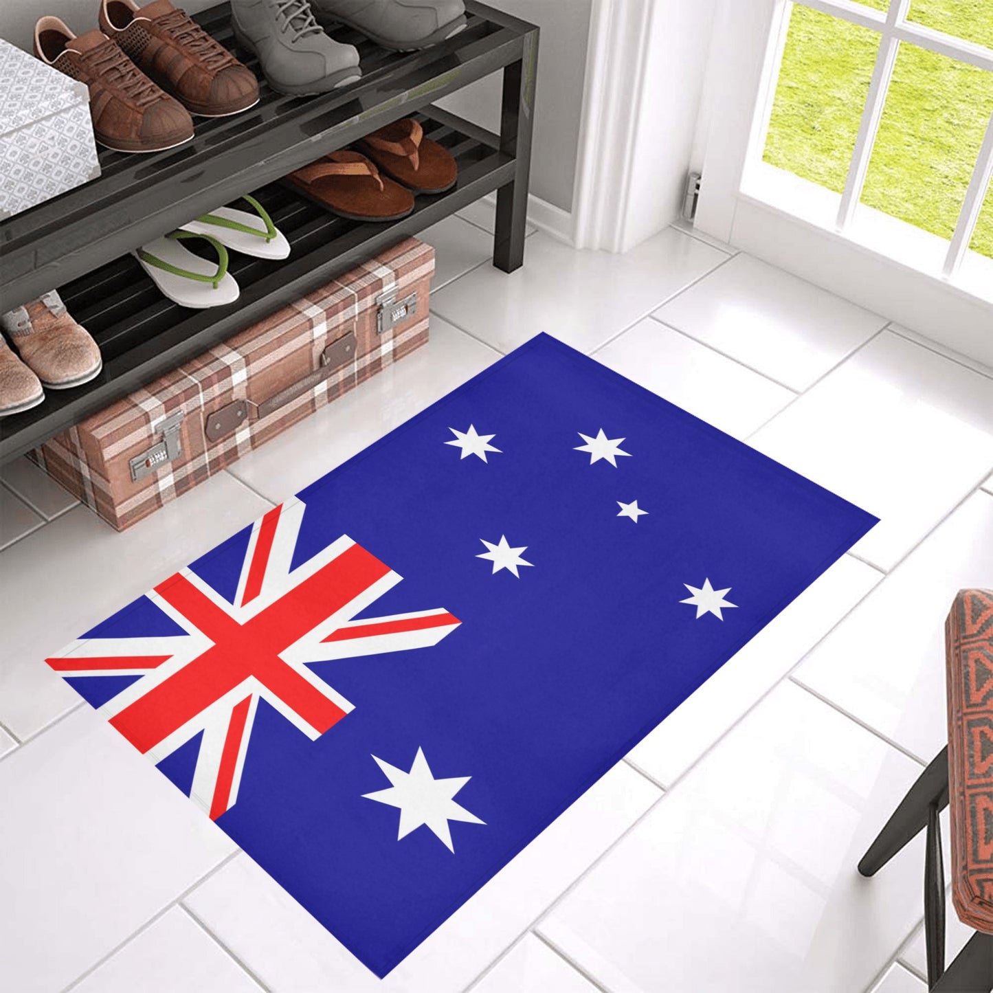 Australia Flag Inspired Doormat 30" x 18" (Sponge Material)