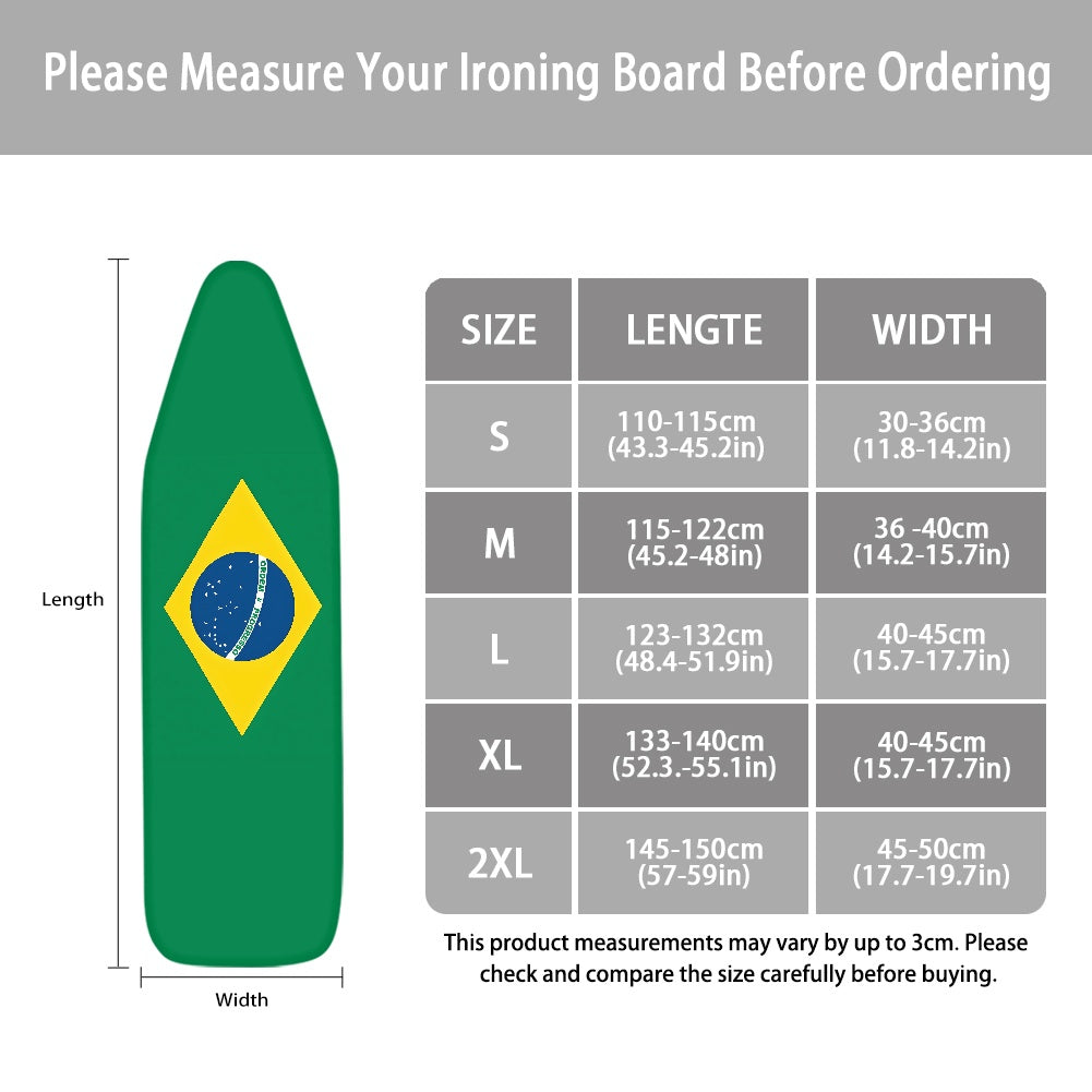 Brazil Flag Ironing Board Cover
