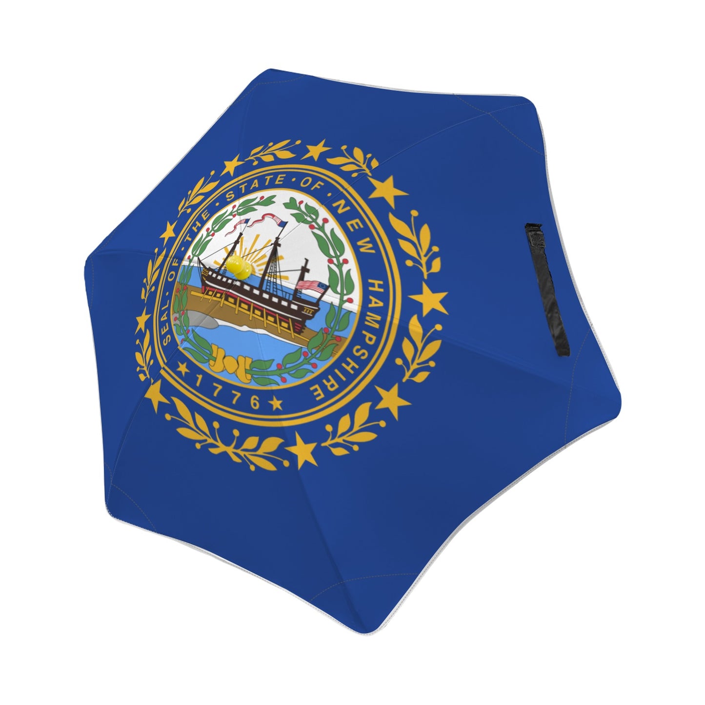 New Hampshire Flag Inspired Kids Safe Round Corner Umbrella