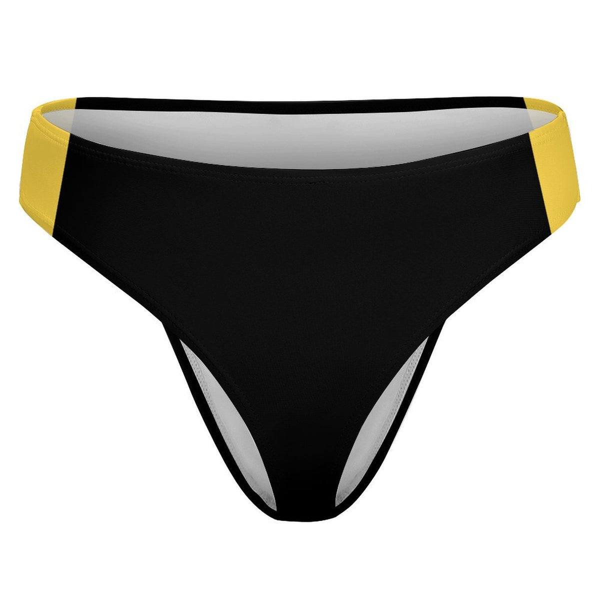 Thin Gold Line Flag Inspired T-Back Thong Bikini