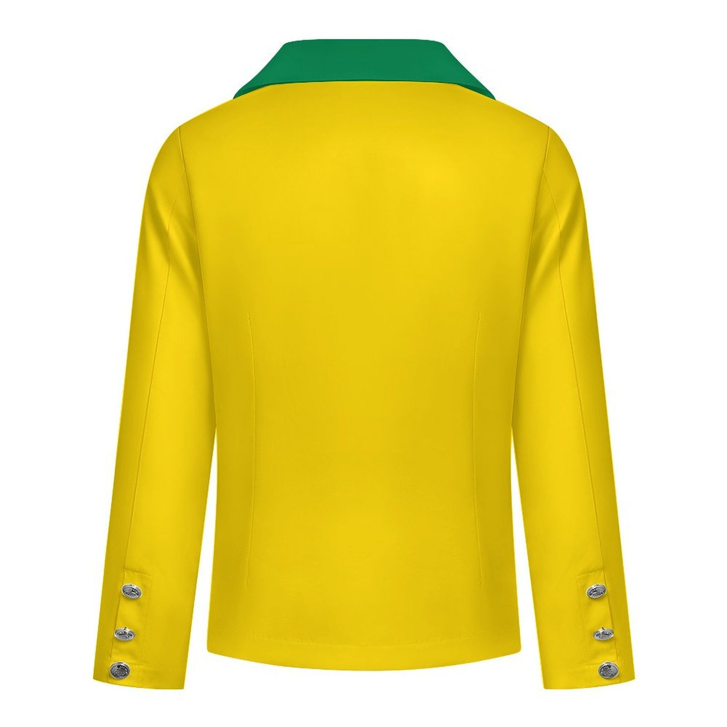 Brazil Flag Inspired Women’s Double Breasted Blazer