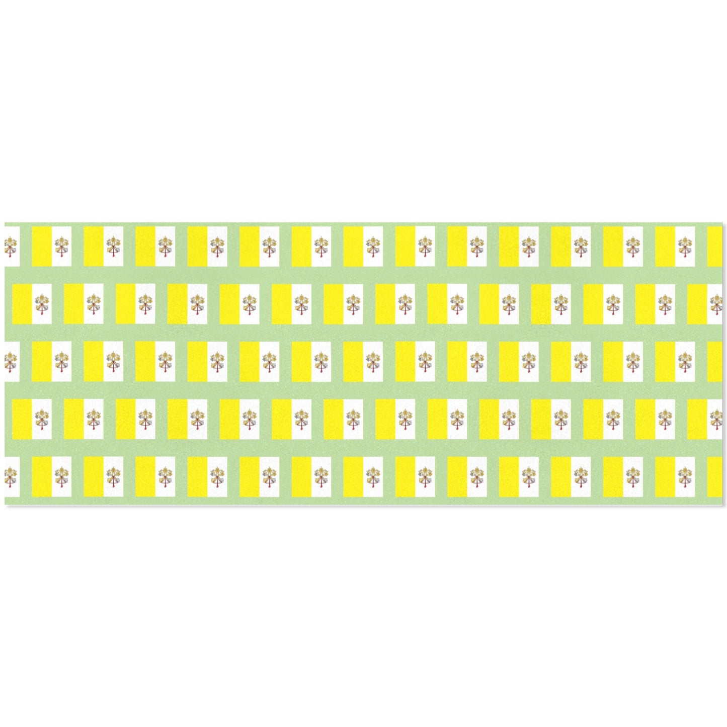 Vatican City Flag Inspired Custom Gift Wrapping Paper 58"x 22.5" (4 Rolls)