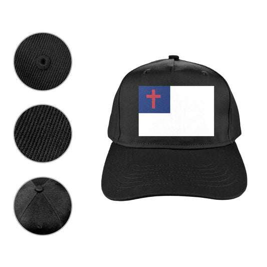 Christian Flag Baseball Cap (Printed in the USA)