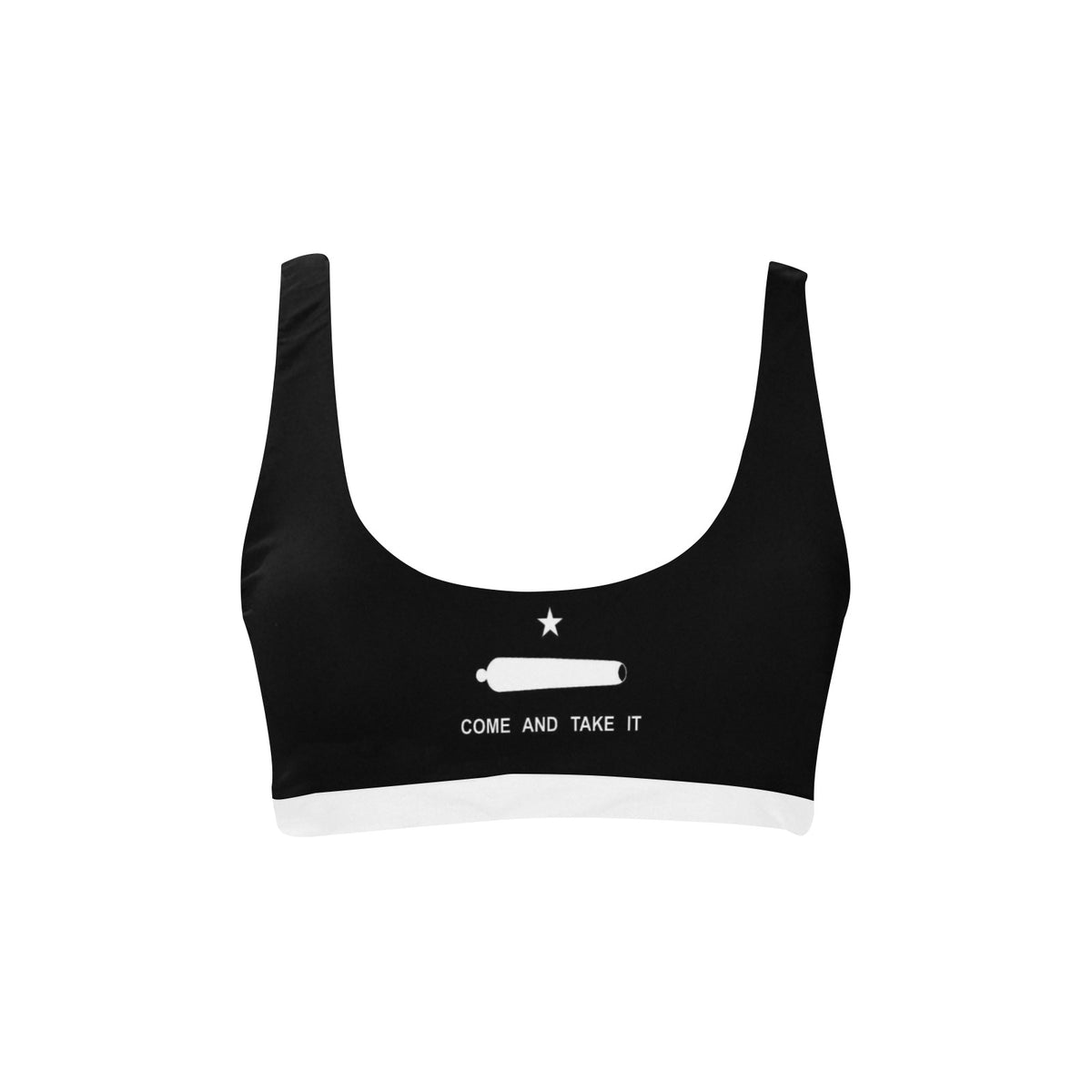 Come and Take It Flag Inspired Sport Bikini Top