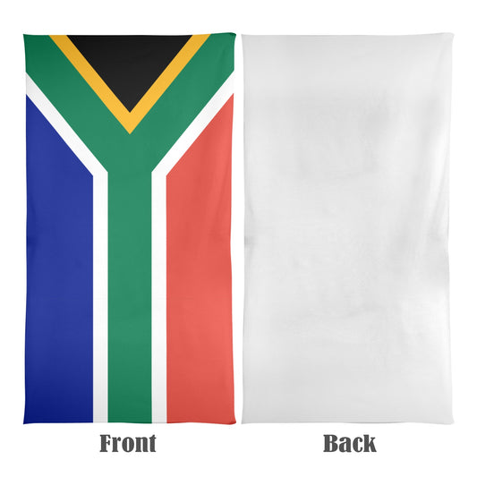 South Africa Flag Beach Towel 31"x71" (Made in USA)