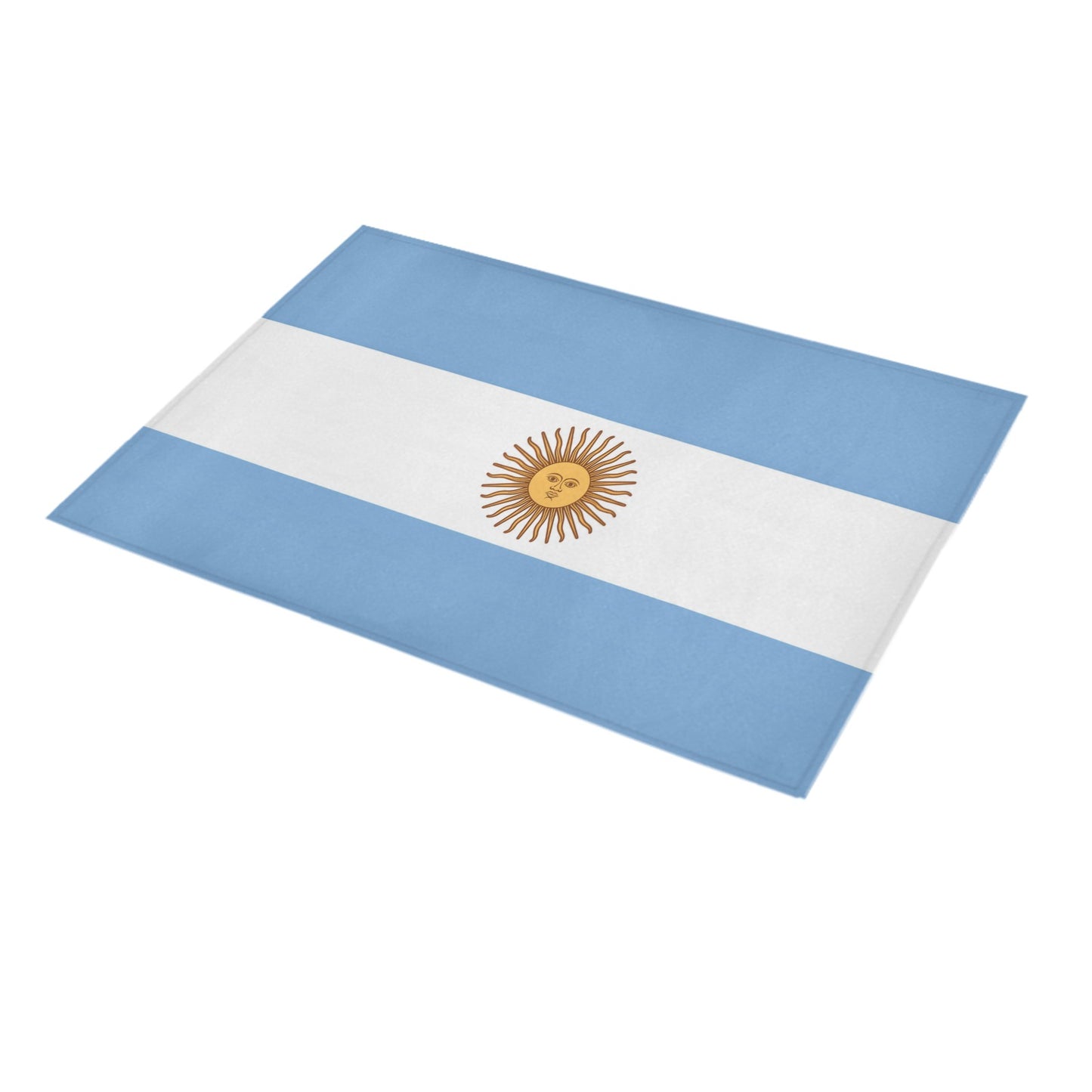 Argentina Flag Inspired Doormat 30" x 18" (Sponge Material)