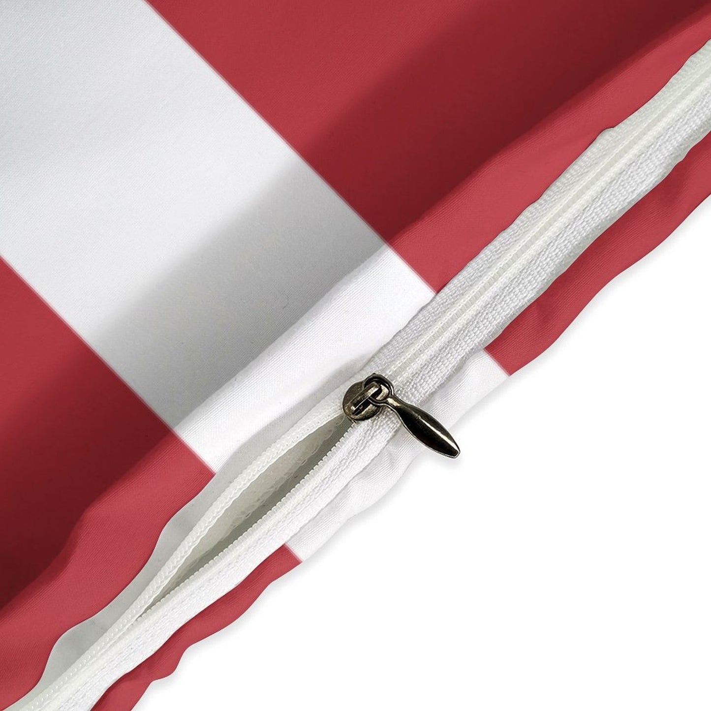 Denmark Flag Inspired 3-Piece Bedding Set (1 Duvet Cover + 2 Pillow Shams) – 102"×90"