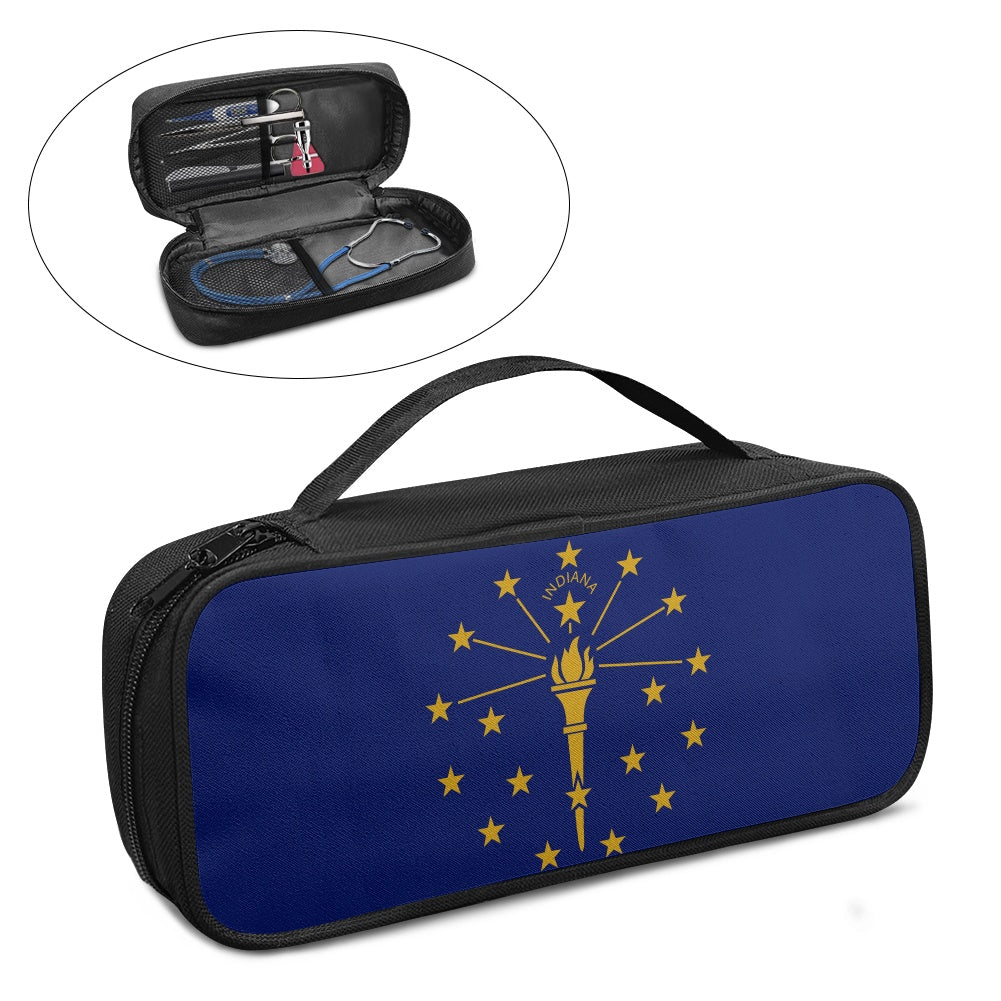 Indiana Flag Inspired Stethoscope Storage Bag