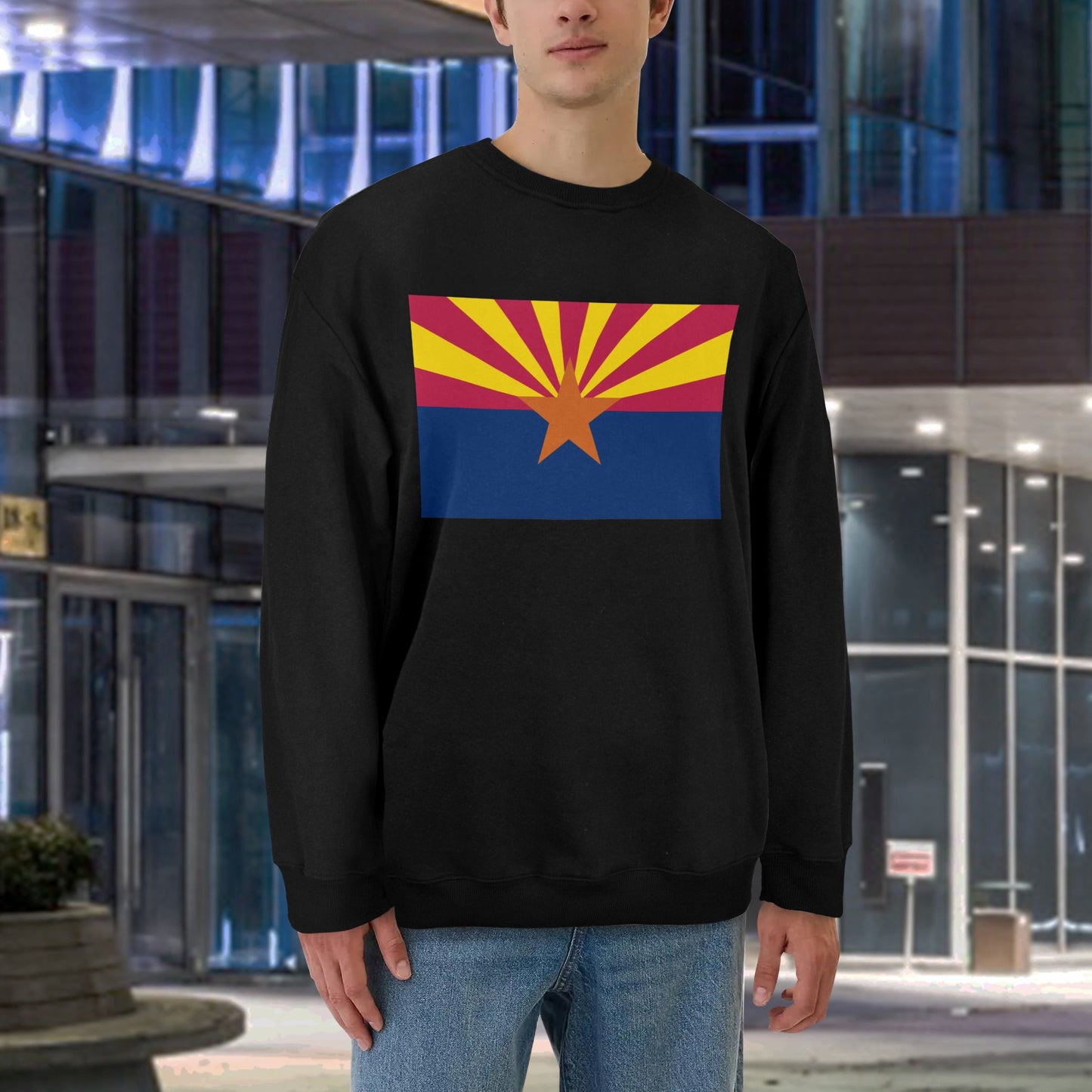 Arizona Flag Unisex Fleece Sweatshirt (Made in the USA)