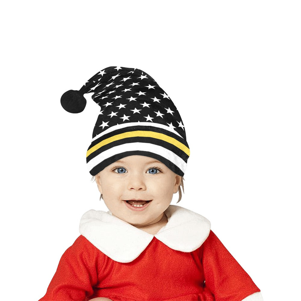Thin Gold Line Flag Christmas Santa Hat