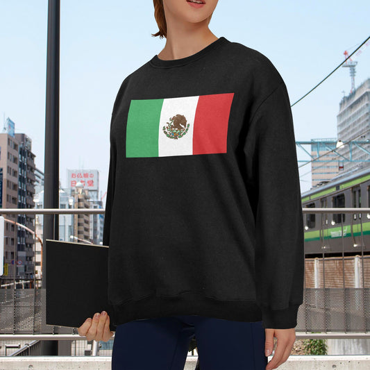 Mexico Flag Unisex Fleece Sweatshirt (Made in the USA)