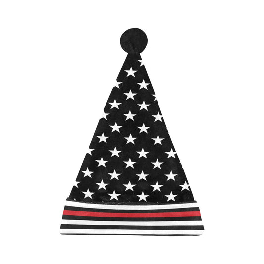 Thin Red Line Flag Christmas Santa Hat