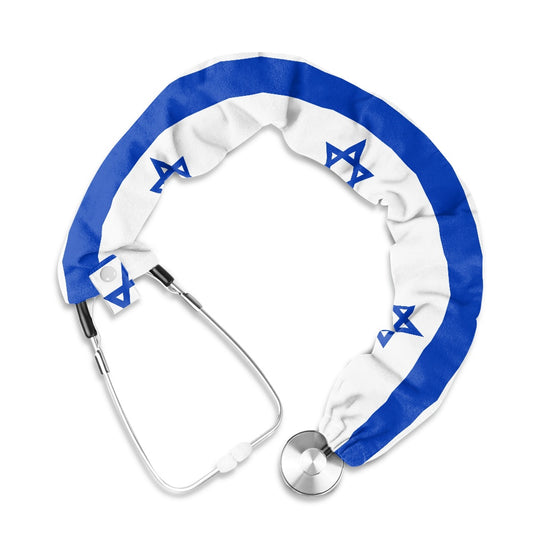 Israel Flag Inspired Stethoscope Protective Cover