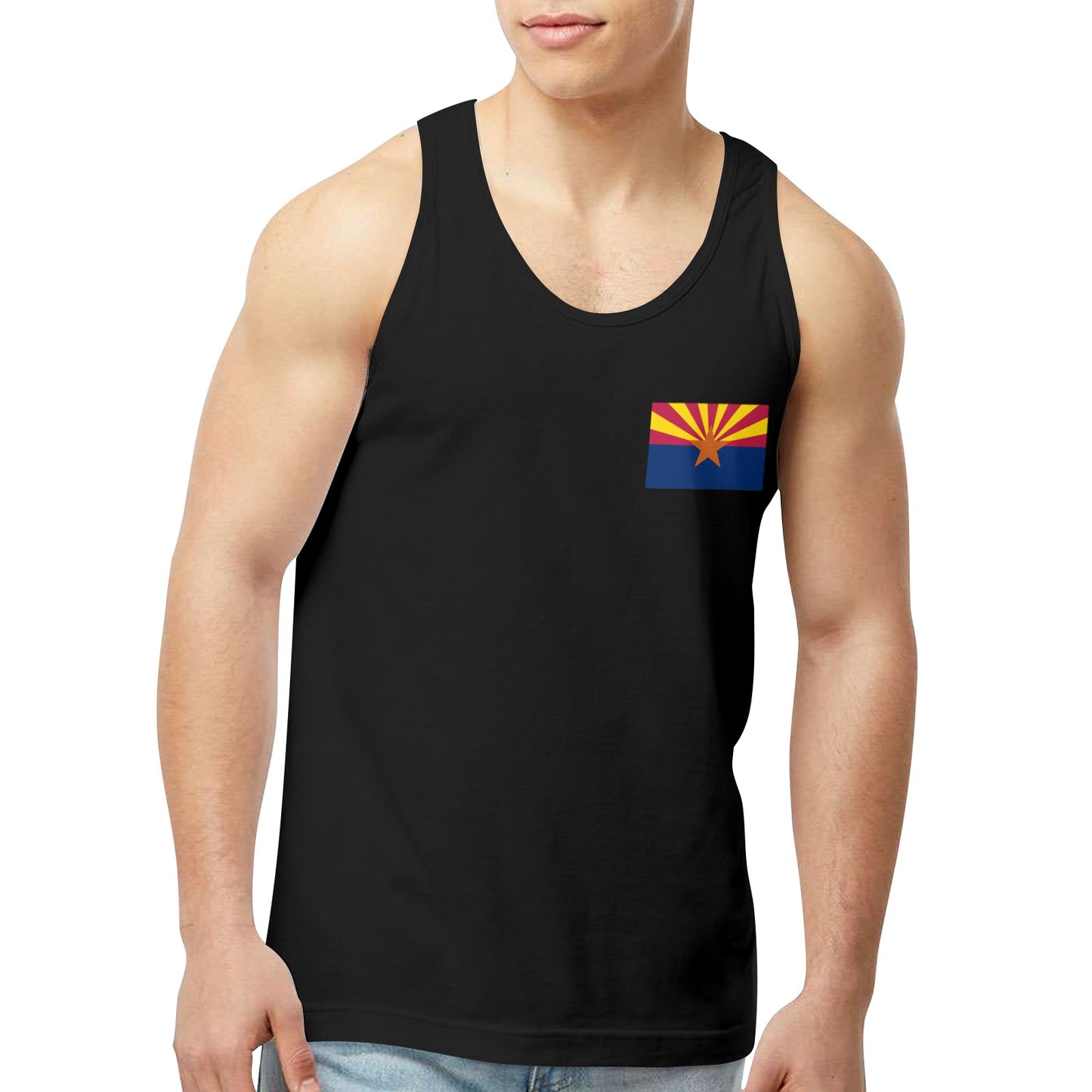 Arizona Flag Men's Tank Top (Front Printing) | Ships from USA
