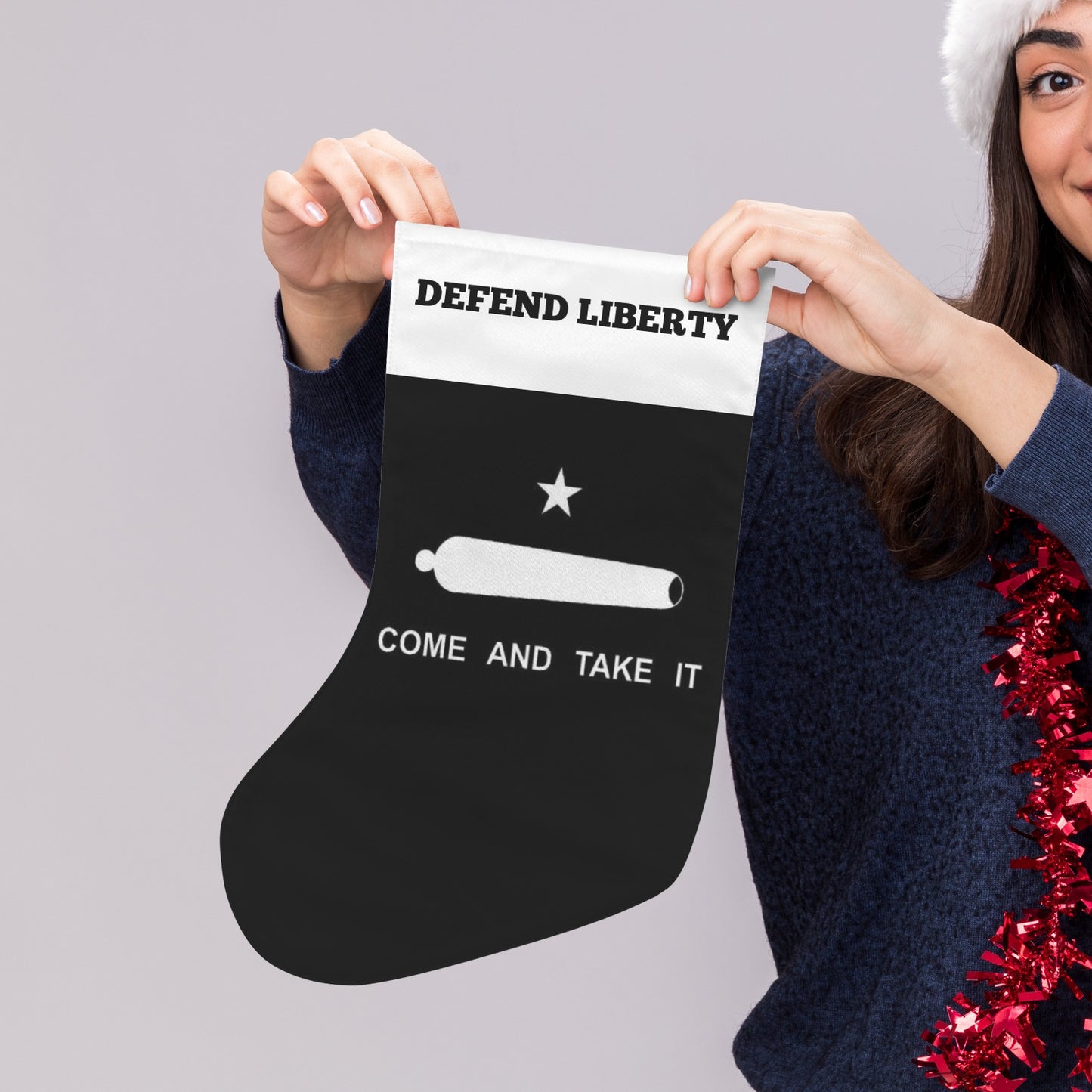 Come and Take It Flag Christmas Stocking(Made in USA)