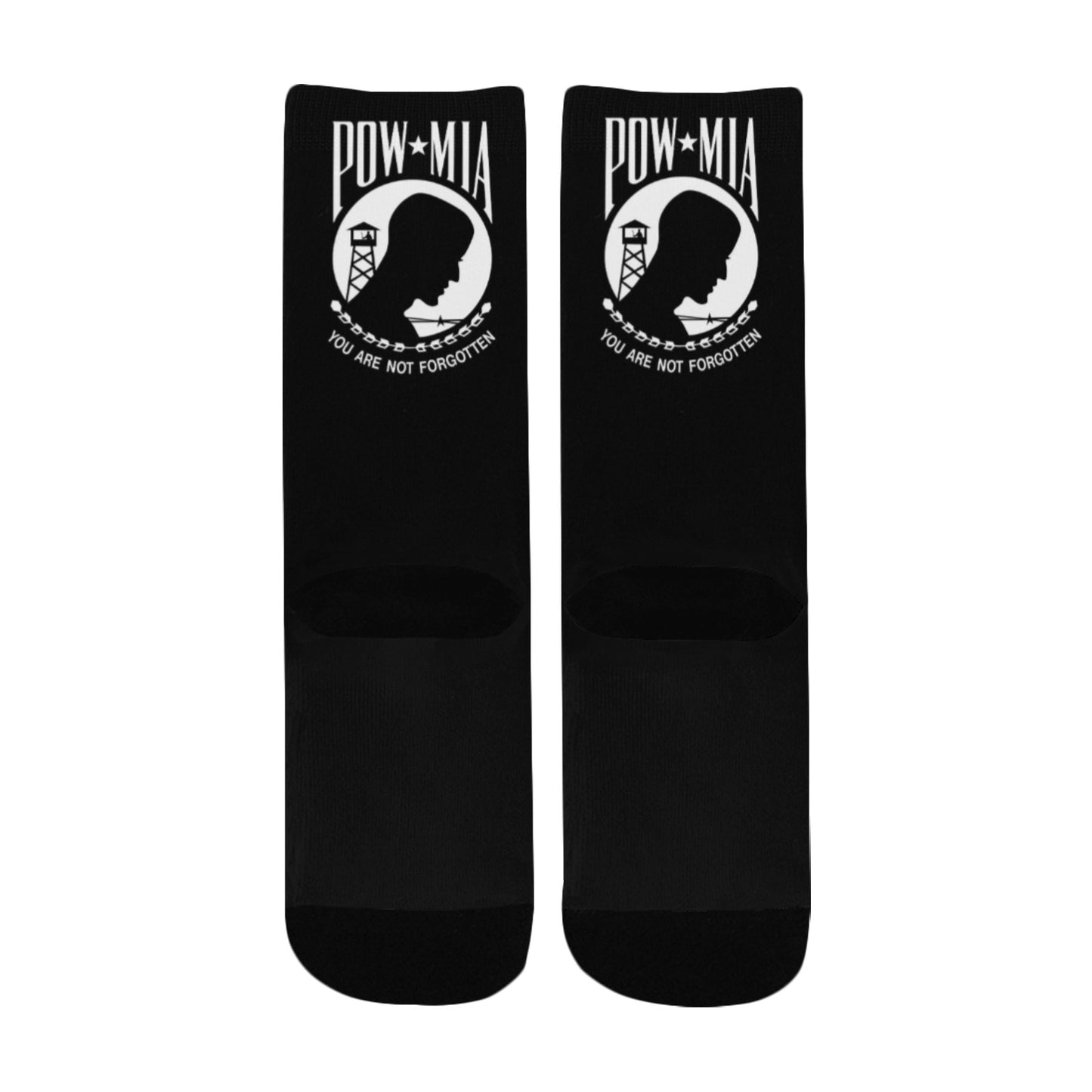 POW/MIA Flag Inspired Kid's Socks (Made in the USA)