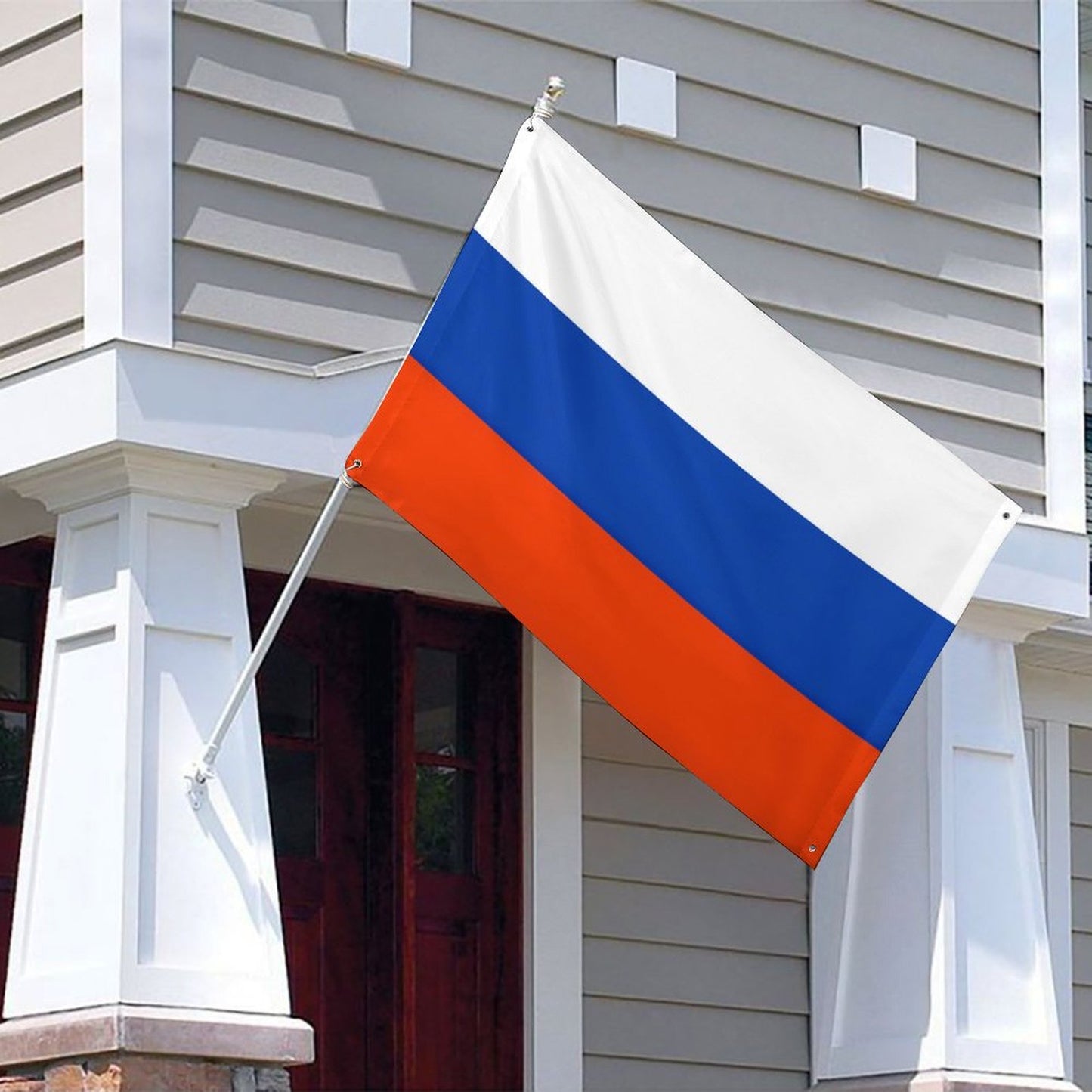 Russia Flag Inspired Wall Mount Flag with Four Grommets (35x59 in)