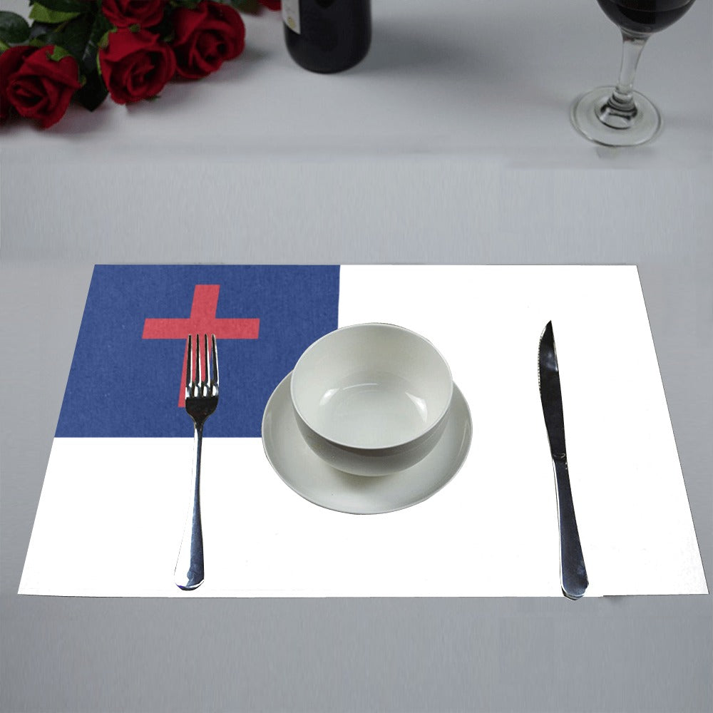Christian Flag Placemats 12" x 18" (Set of 6)