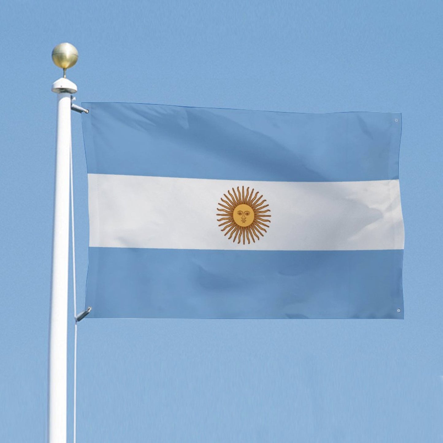 Argentina Flag Inspired Wall Mount Flag with Four Grommets (35x59 in)