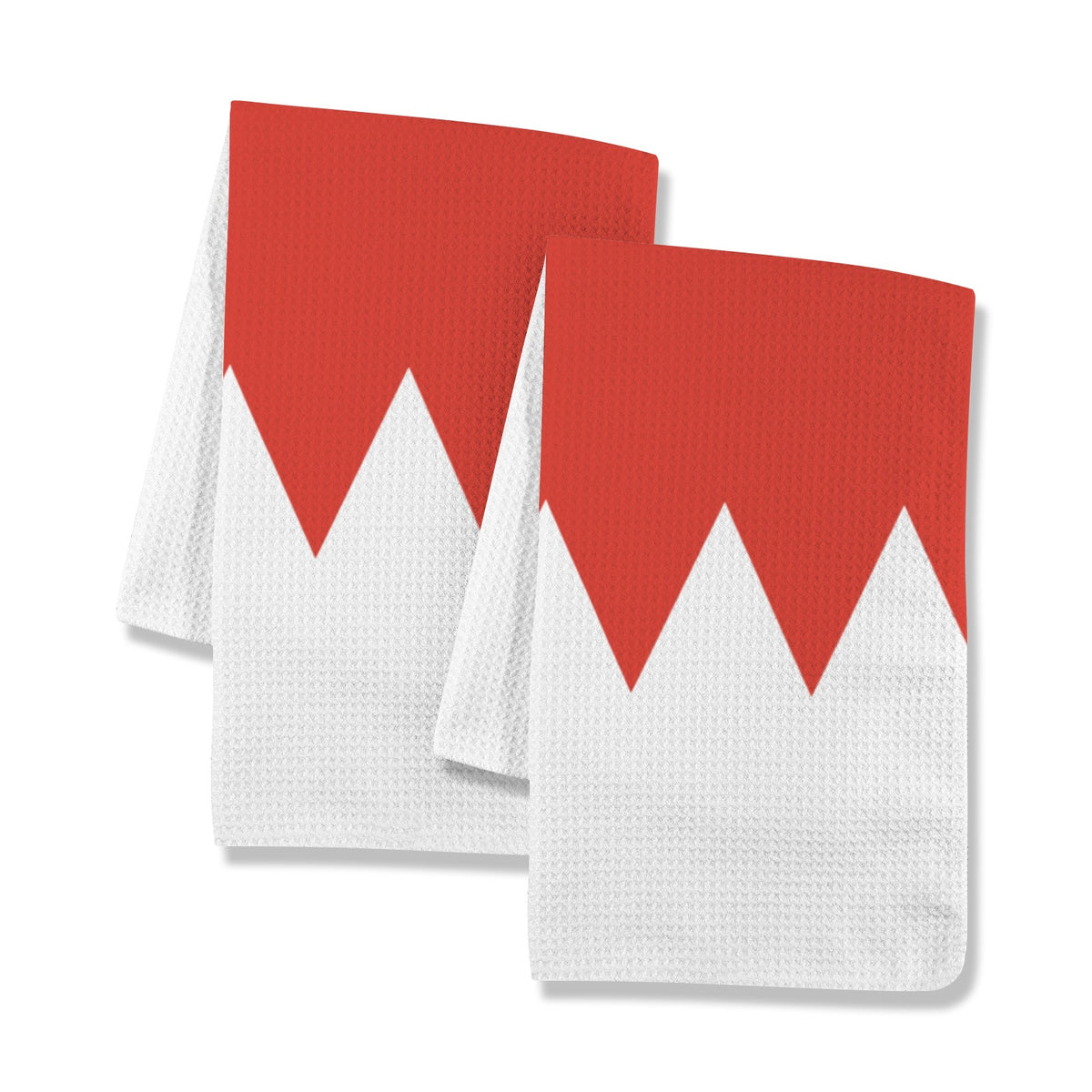 Bahrain Flag Inspired Kitchen Towel 40X60cm (Pack of 2) | Printed In the USA